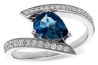 A329-82846: LDS RG 1.04 LONDON BLUE TOPAZ 1.28 TGW (8x6MM)