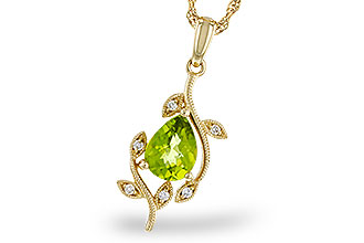 C329-84673: NECKLACE 1.16 PERIDOT 1.21 TGW (8x6MM PER)