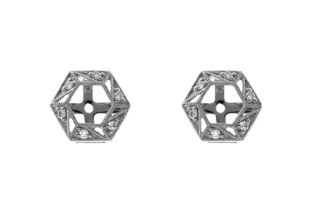 D055-35555: EARRING JACKETS .08 TW (FOR 0.50-1.00 CT TW STUDS)