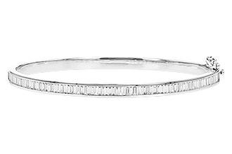 E328-91982: BANGLE 1.02 TW BAGUETTE DIAMONDS