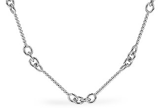 E328-96500: TWIST CHAIN (0.80MM, 14KT, 24IN, LOBSTER CLASP)