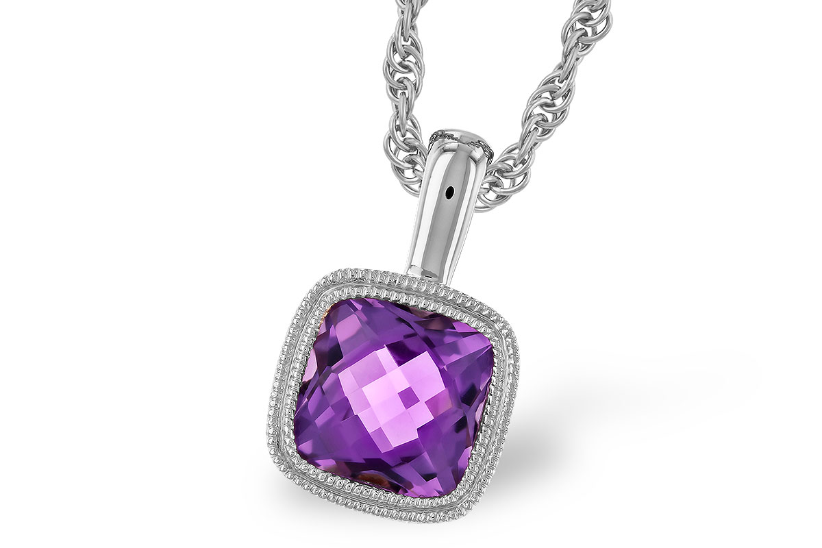 E328-97364: NECKLACE .82 AMETHYST