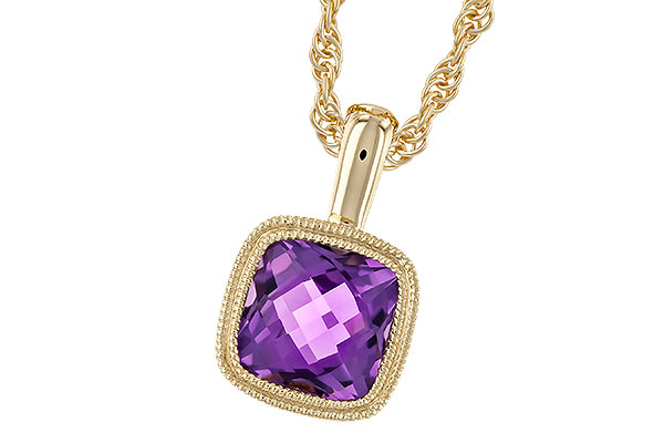 E328-97364: NECKLACE .82 AMETHYST