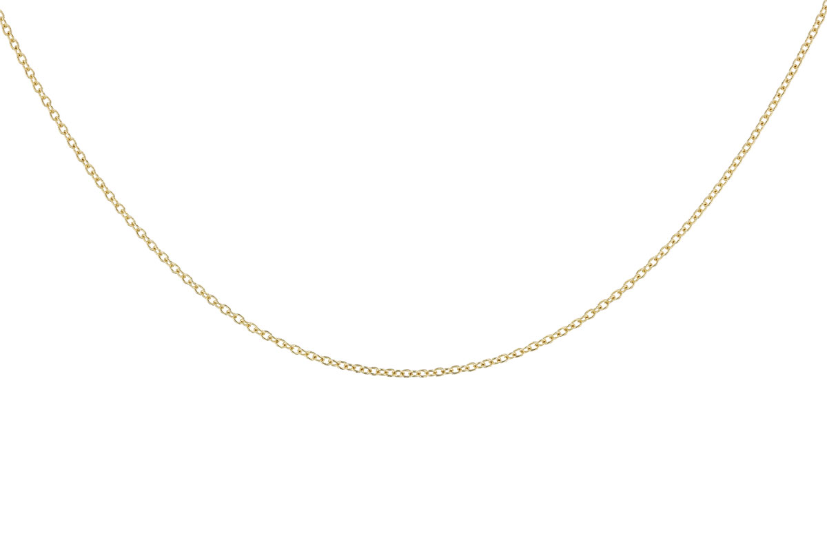 E328-97391: CABLE CHAIN (18IN, 1.3MM, 14KT, LOBSTER CLASP)