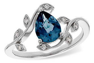 E329-85600: LDS RG 1.20 LONDON BLUE TOPAZ 1.26 TGW (8x6MM LBT)