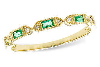 F328-91018: LDS WED RG .10 EMERALD .12 TGW