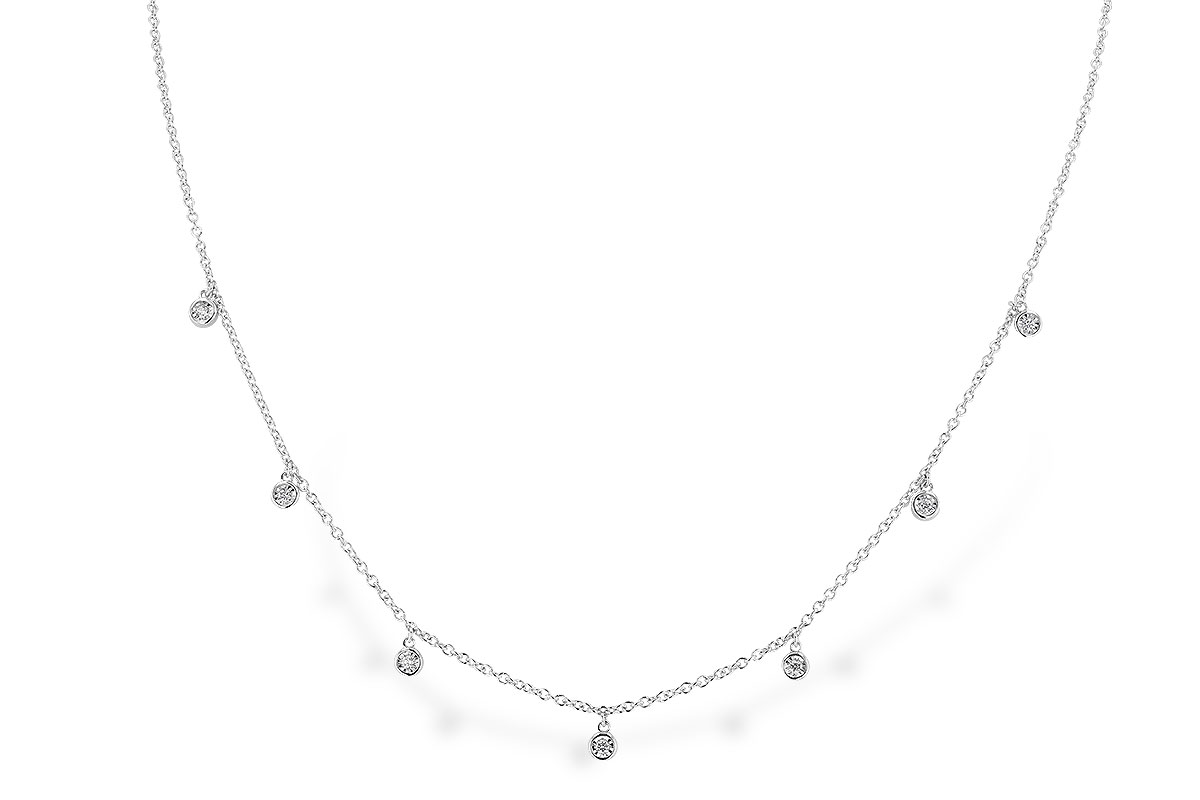 G328-91982: NECKLACE .12 TW (18")