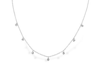 G328-91982: NECKLACE .12 TW (18")