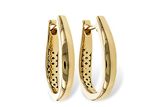G329-87436: GOLD EARRINGS (17MM)