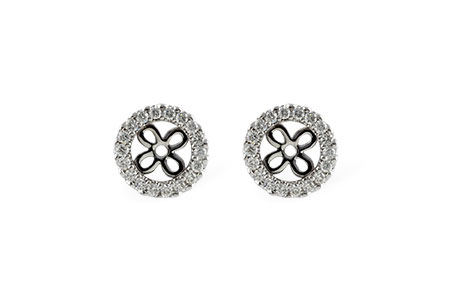 H242-58282: EARRING JACKETS .24 TW (FOR 0.75-1.00 CT TW STUDS)