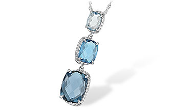 H243-51963: NECK 8.71 BLUE TOPAZ 8.89 TGW