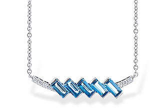 K328-07427: NECK .75 LONDON BLUE TOPAZ .80 TGW